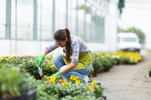 Local transfer station handling recyclable garden materials