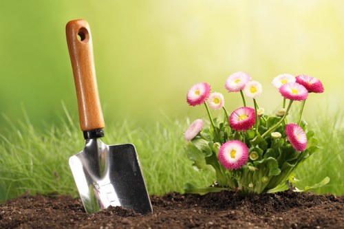Professional North Sheen gardeners creating a balanced and well-kept outdoor area
